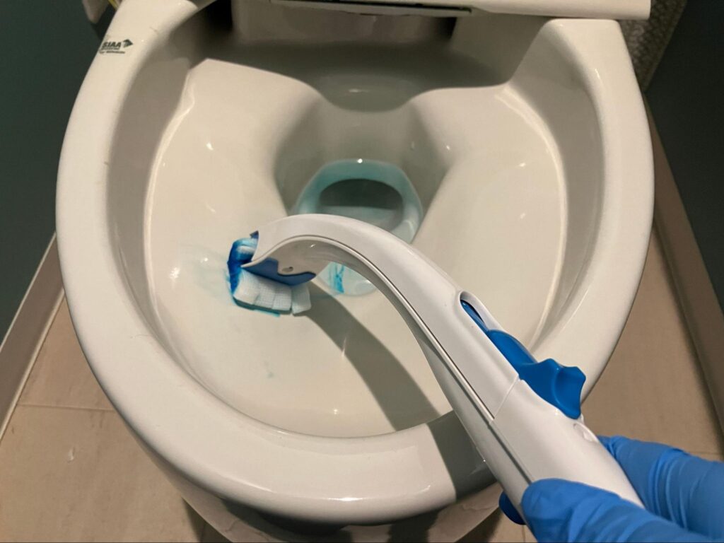 便器内のこすり洗い