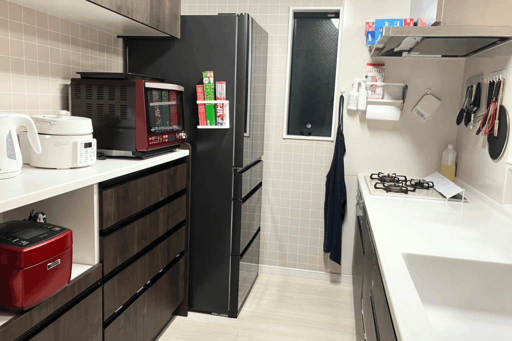 エプロンが出しっぱなし