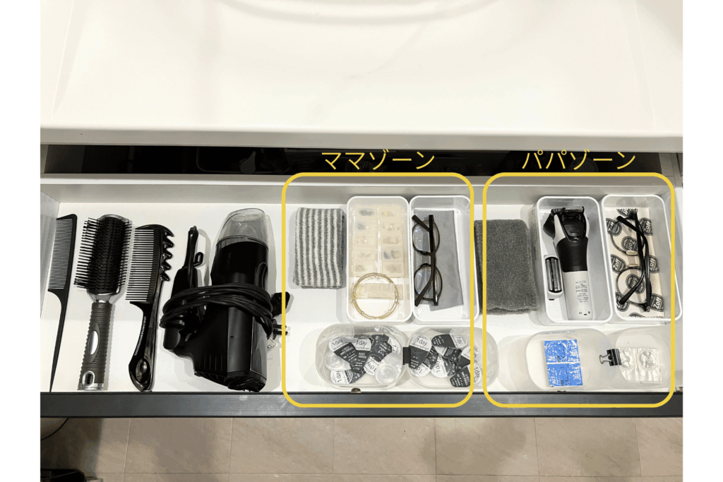 家族ごとにゾーニング