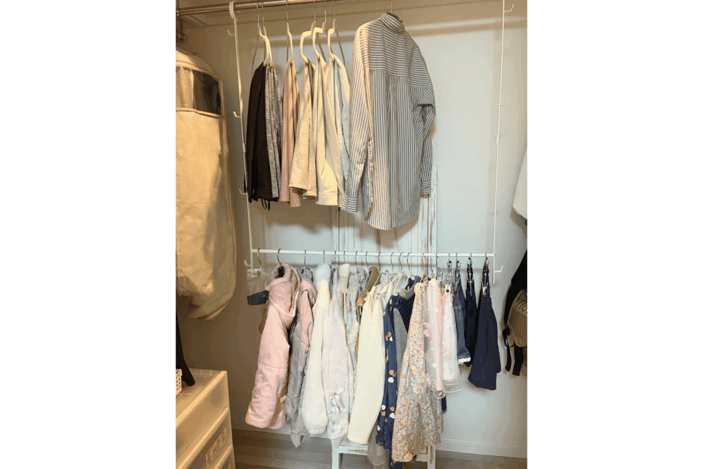 AFTER:収納量が増え、服の出し入れがしやすくなった