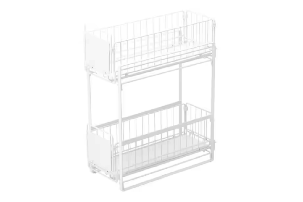 観音開きタイプ：スライドラックで奥行きを活かす