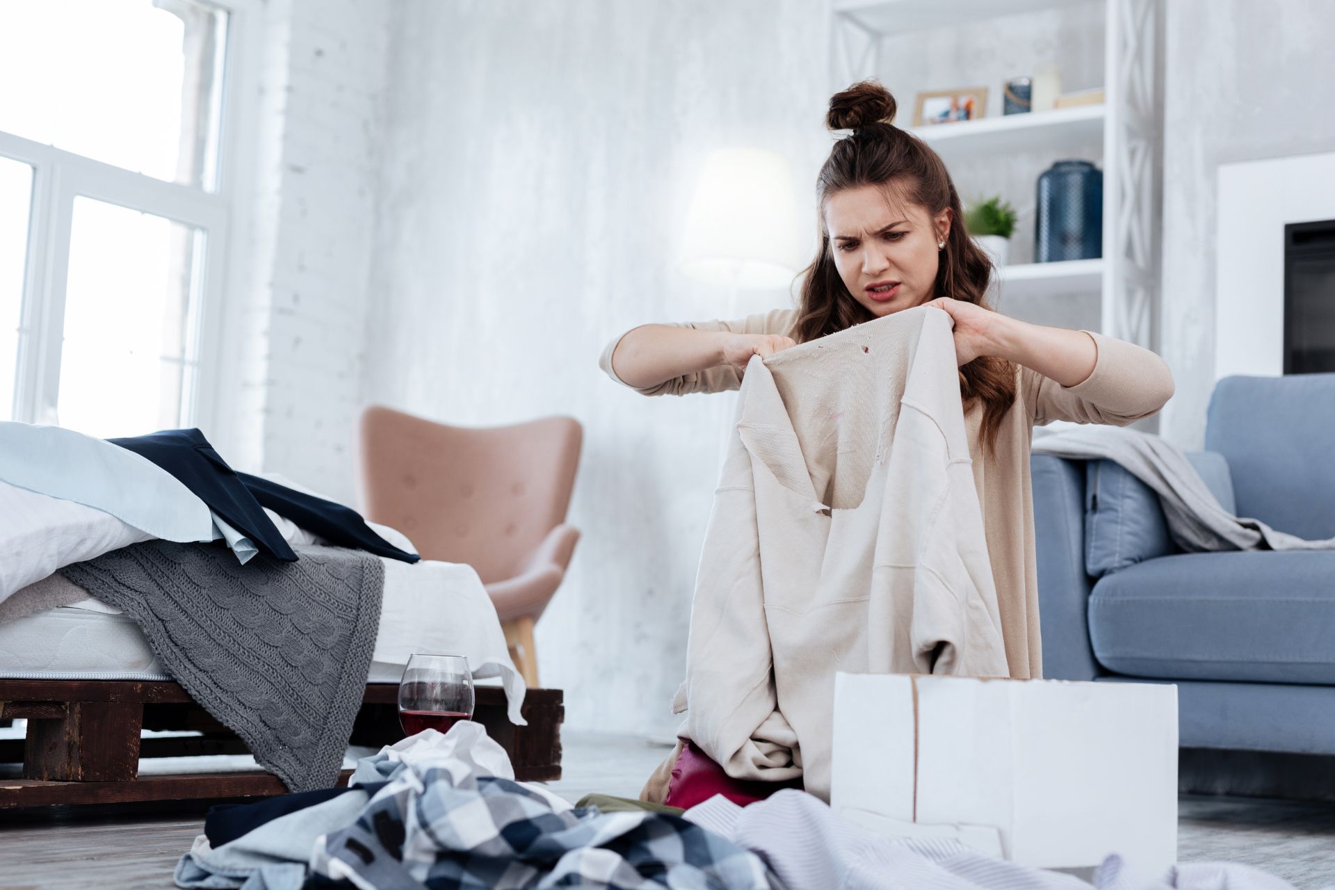 収納方法が服の種類に合っていない（シワ・型崩れ）