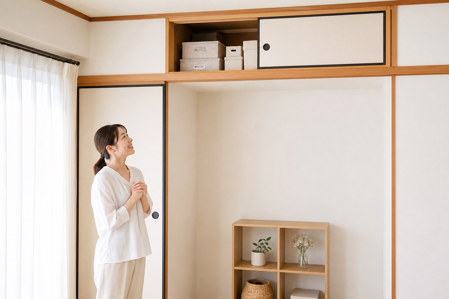 すっきり使えるようになった天袋のイメージ